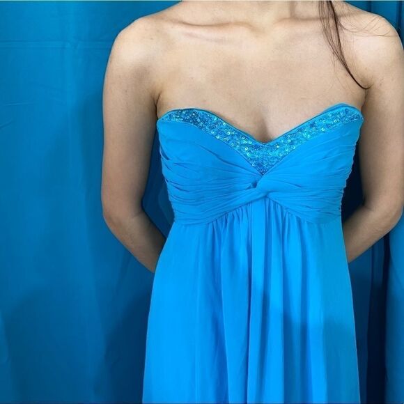 David’s Bridal turquoise formal dress. - Picture 4 of 7